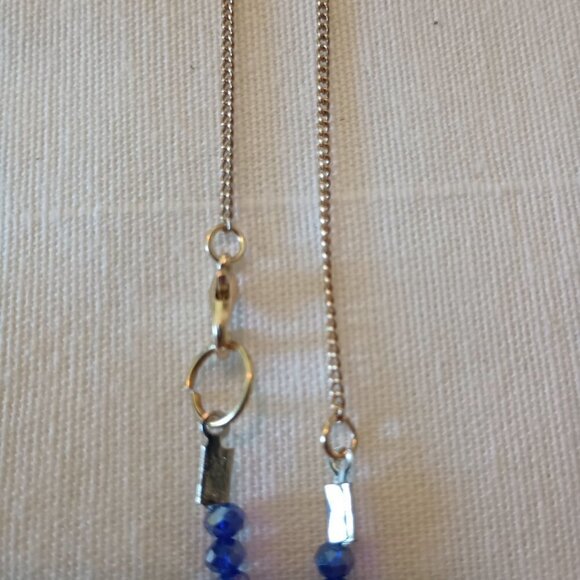 Handmade Vintage Focal Bead/Fringe, Beads, Chain Necklace - Picture 4 of 7